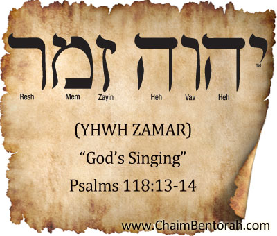 HEBREW WORD STUDY – GOD’S SINGING - יהוה זמר YHWH ZAMAR - Chaim Bentorah