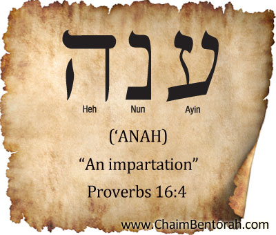 HEBREW WORD STUDY – AN IMPARTATION - Chaim Bentorah