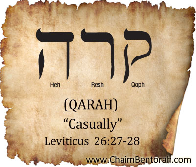 HEBREW WORD STUDY – CASUALLY - Chaim Bentorah