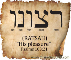 HEBREW WORD STUDY – HIS PLEASURE - Chaim Bentorah