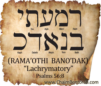 HEBREW WORD STUDY – LACHRYMATORY - Chaim Bentorah