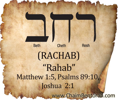 HEBREW WORD STUDY – RAHAB - Chaim Bentorah