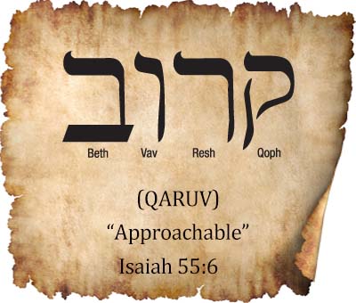 HEBREW WORD STUDY – APPROACHABLE - Chaim Bentorah