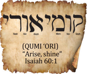 HEBREW WORD STUDY – ARISE, SHINE - Chaim Bentorah