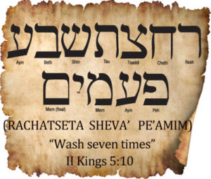 HEBREW WORD STUDY – WASH SEVEN TIMES - Chaim Bentorah