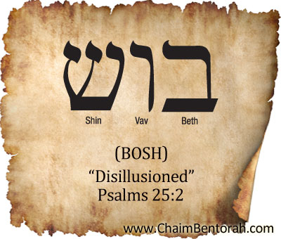 HEBREW WORD STUDY – DISILLUSIONED