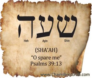 HEBREW WORD STUDY – O SPARE ME | Chaim Bentorah