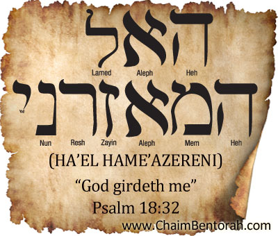 HEBREW WORD STUDY – GOD GIRDETH ME - Chaim Bentorah