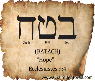 HEBREW WORD STUDY – HOPE - Chaim Bentorah