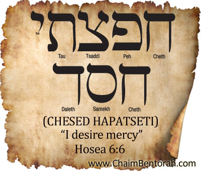 HEBREW WORD STUDY – I DESIRE MERCY - Chaim Bentorah