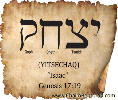 HEBREW WORD STUDY – ISAAC - Chaim Bentorah