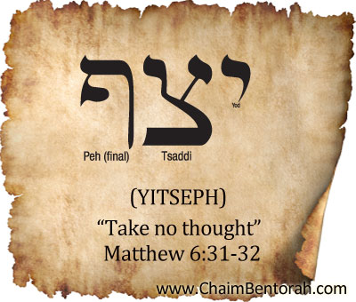 ARAMAIC WORD STUDY – TAKE NO THOUGHT - Chaim Bentorah