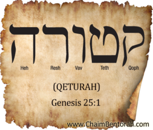 HEBREW WORD STUDY – QETURAH - Chaim Bentorah