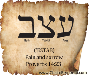 HEBREW WORD STUDY – PAIN AND SORROW  Chaim Bentorah