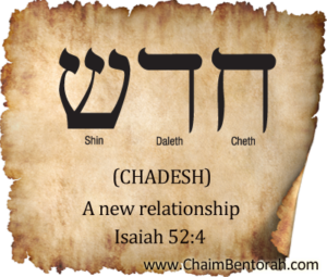 HEBREW WORD STUDY – A NEW RELATIONSHIP - Chaim Bentorah