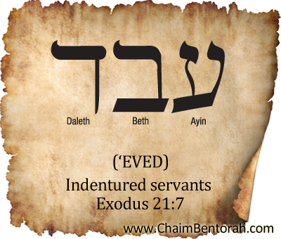 HEBREW WORD STUDY INDENTURED SERVANTS Chaim Bentorah   Indentured Servants 