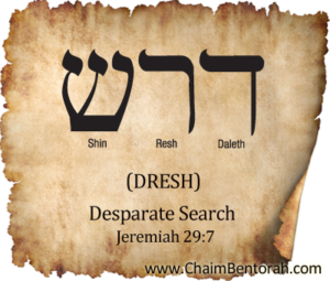 HEBREW WORD STUDY – DESPERATE SEARCH - Chaim Bentorah