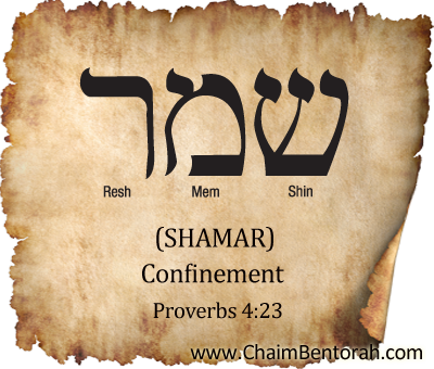 HEBREW WORD STUDY – CONFINEMENT – SHAMAR שמר