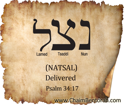 HEBREW WORD STUDY – DELIVERED – NATSAL נצל