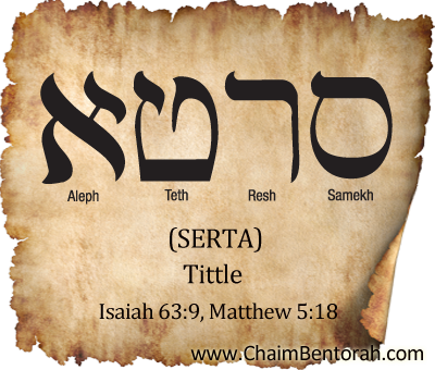 ARAMAIC WORD STUDY – THE TITTLE – SERTA  סרטא 