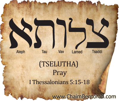 ARAMAIC WORD STUDY – PRAY – TSELUTHA צלותא