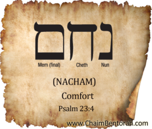 Hebrew Word Study – Comfort – Nacham – נחם | Chaim Bentorah