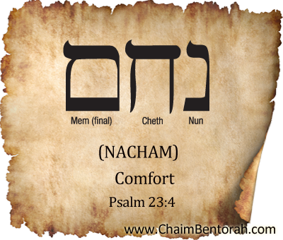 Hebrew Word Study – Comfort –  Nacham – נחם 