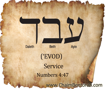 Hebrew Word Study – Service – ‘Evod  עבד