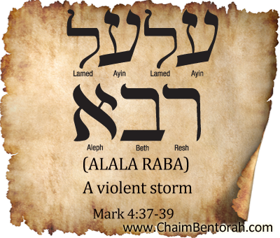 Aramaic Word Study – A Violent Storm  Alala Raba   עלעל רבא