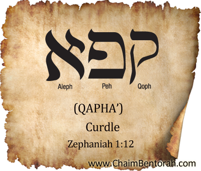 Hebrew Word Study – Curdle  – Qapha’קפא     