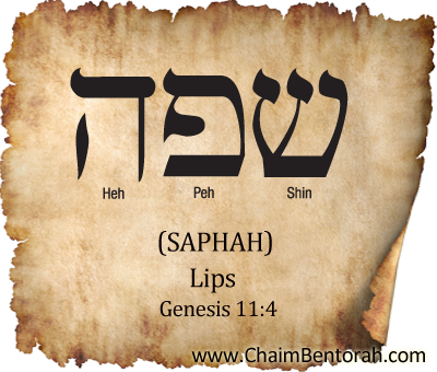 Hebrew Word Study – Lips – Saphah שפה  