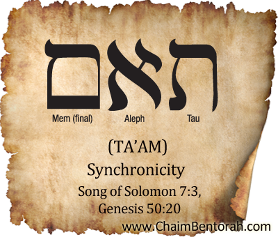 Hebrew Word Study – Synchronicity –  Ta’am  תאם