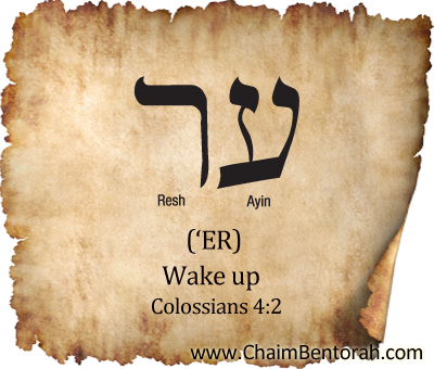 Aramaic Word Study – Wake Up – ‘Er ער 