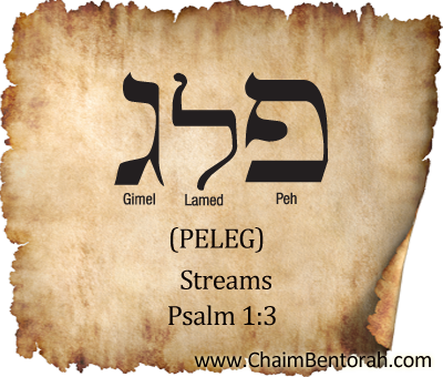 Hebrew Word Study – Streams – Peleg פלג