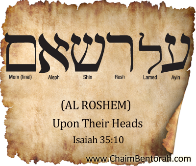 Hebrew Word Study – Upon Their Heads – Al Roshem על רשאם - Chaim Bentorah