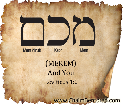 Hebrew Word Study – And You – Mekem מכם