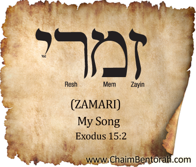 Hebrew Word Study – My Song –  Zamari