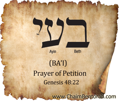 Aramaic Word Study – Prayer of Petition – ba’i    Beth Ayin Yod  