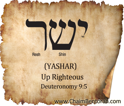 Hebrew Word Study – Up Righteous – Yashar   