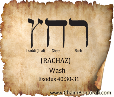 Hebrew Word Study – Wash – Rachaz