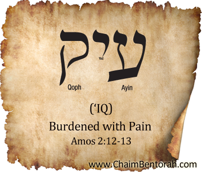 Hebrew Word Study – Burdened with Pain – ‘Iq  