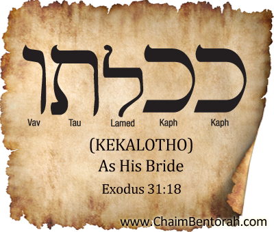 Hebrew Word Study – As His Bride – Kekalotho