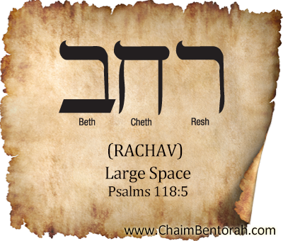 Hebrew Word Study – Large Space – Rachav