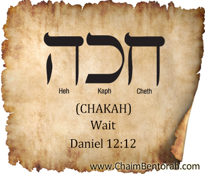 Hebrew Word Study – Wait – Chakah