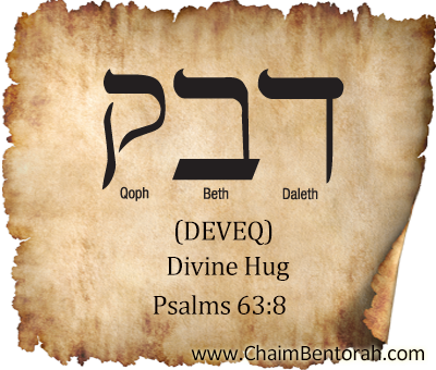 Hebrew Word Study – Divine Hug – Deveq